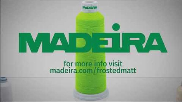 Frosted Matt 30 by MADEIRA - our NEW THICK MATTE THREAD