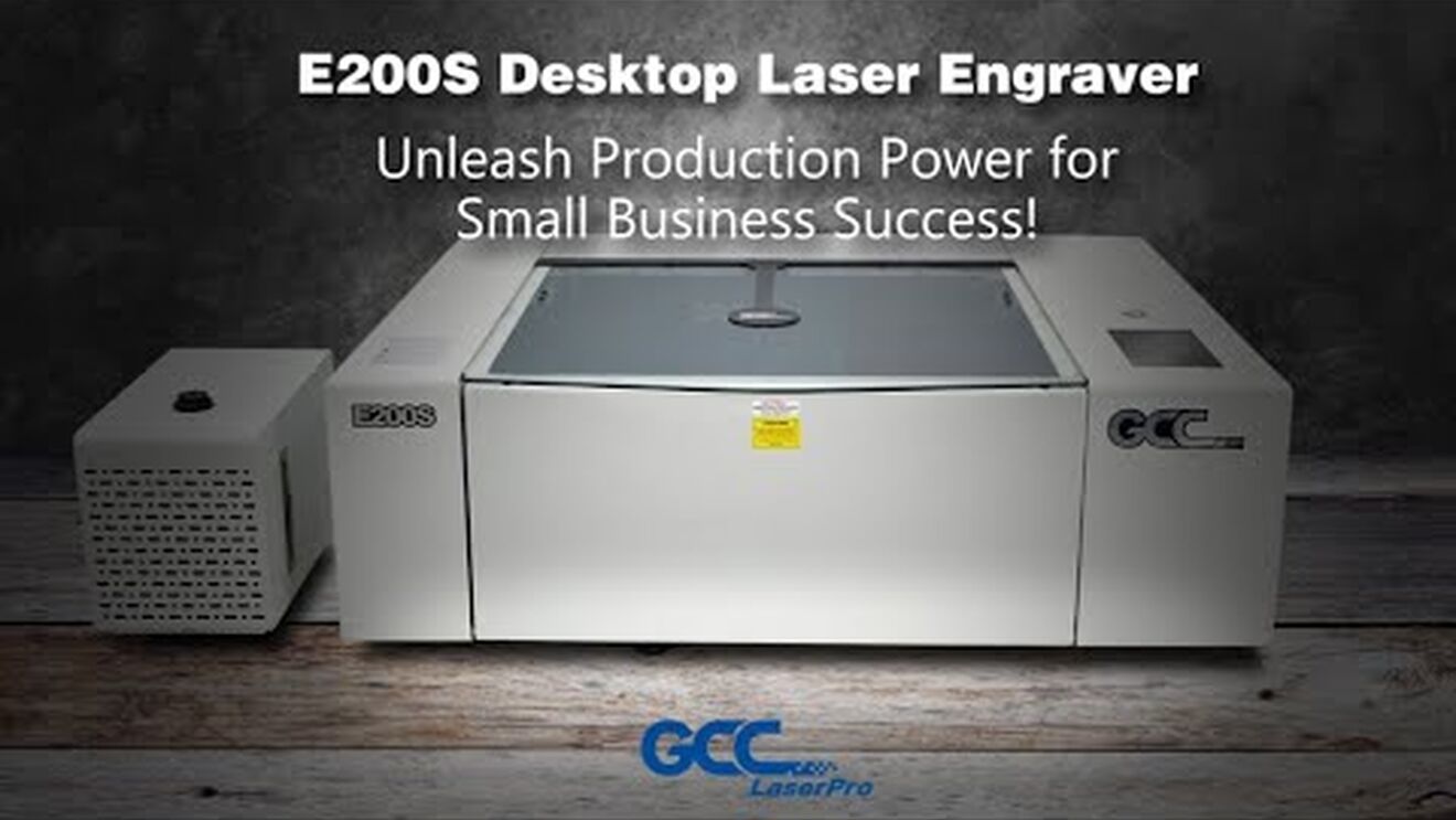 GCC Desktop Laser Engraver E200S I GCC LaserPro(full-length version)