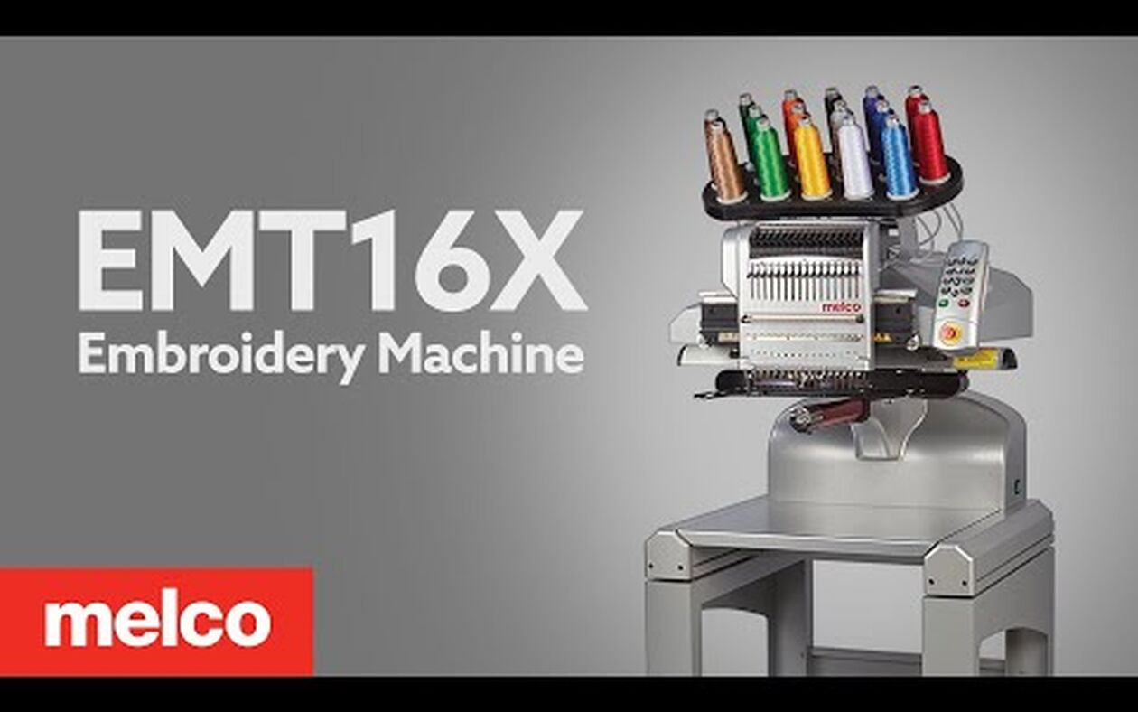 Melco EMT16X Commercial Embroidery Machine Feature Overview