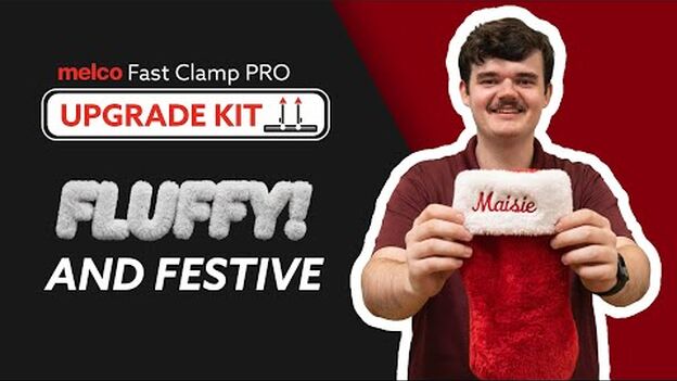 Embroider On A Fluffy Stocking | How To Use Knockdown Stitch