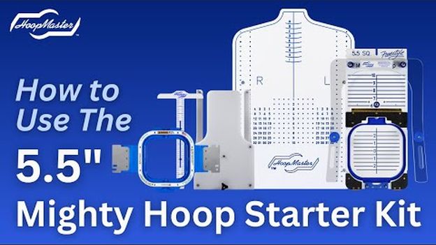 How to Use The 5.5" Mighty Hoop Starter Kit #embroiderytutorial #embroideryhoop #embroidery