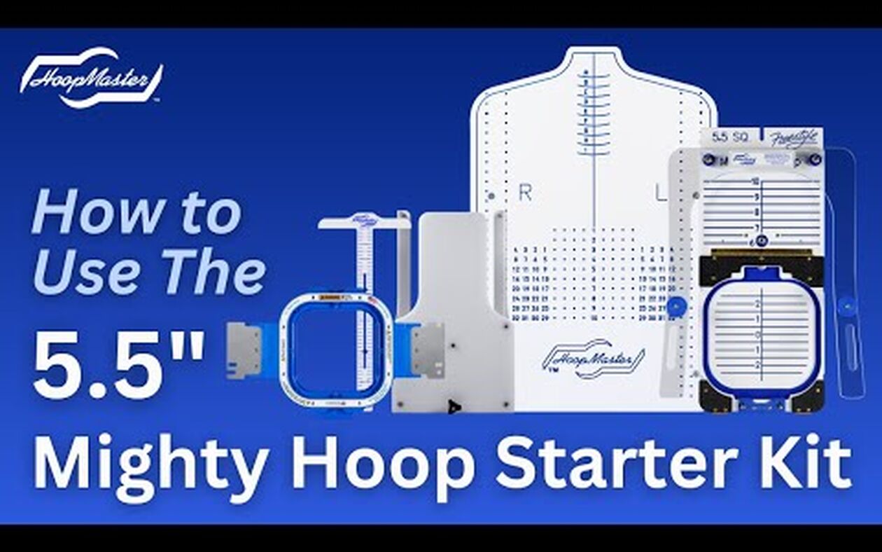 How to Use The 5.5" Mighty Hoop Starter Kit #embroiderytutorial #embroideryhoop #embroidery