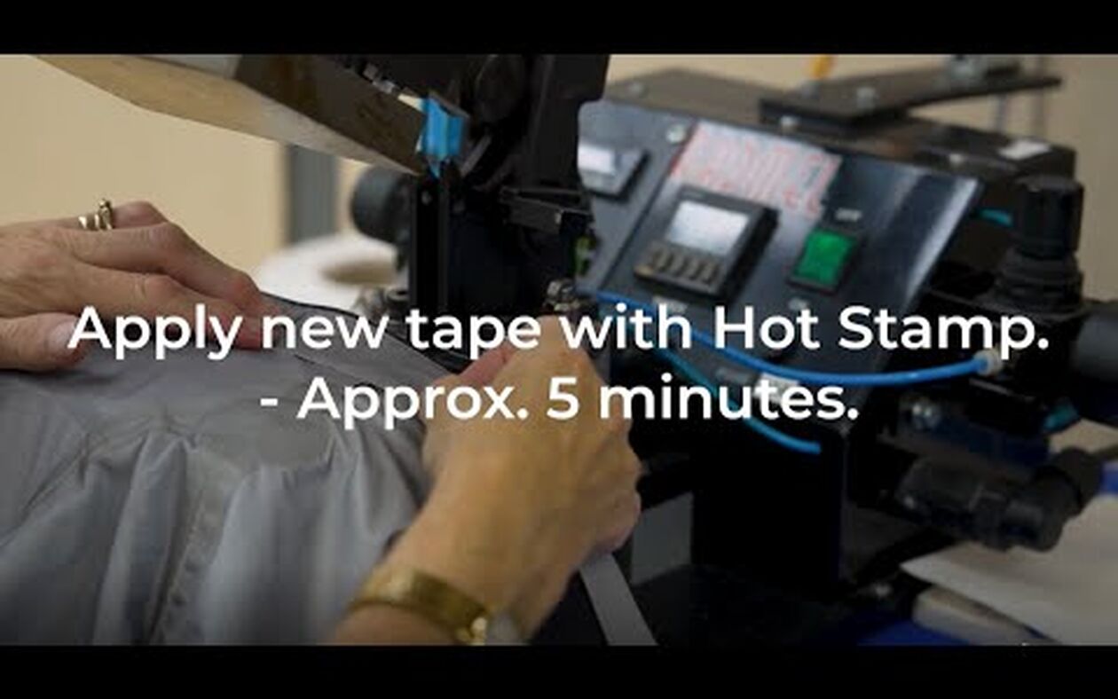 Zip Replacement with seam sealing