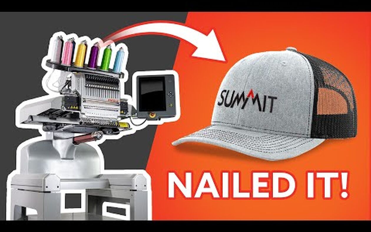 How to Embroider a Cap Start to Finish | Full Tutorial Using the SUMMIT
